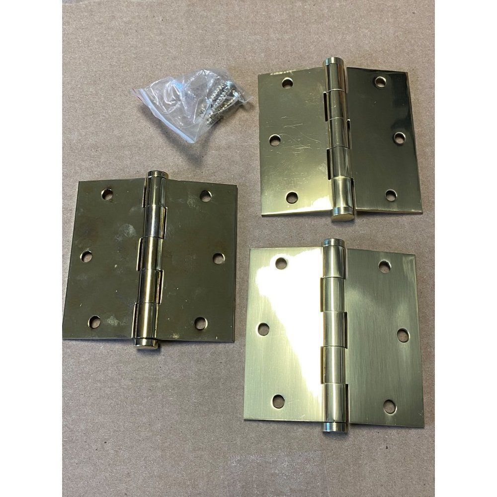Baldwin Solid Brass Heavy Duty Door Hinge Lot of 3